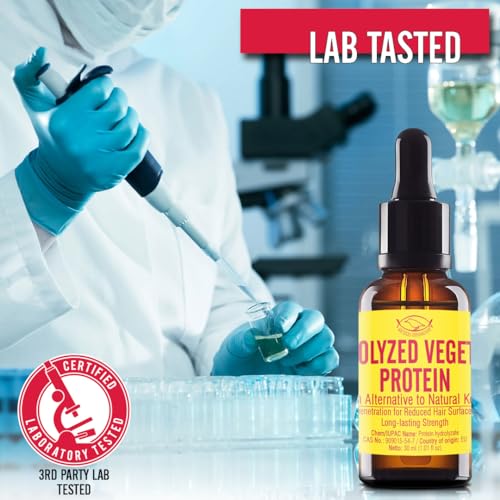 Hydrolyzed Vegetable Protein Liquid - Vegan Keratin Alternative 1.02 Fl Oz