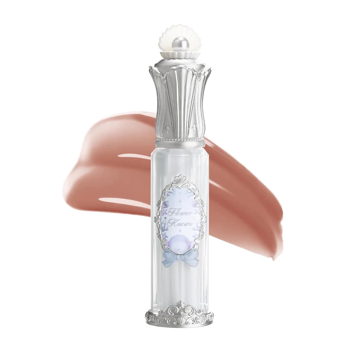 Nourishing Lip Glaze - Shimmery Clear Lip Gloss with Hyaluronic Acid | Moisturizing Plumping Oil, 0.16 Fl Oz (P06 Lunar Jelly)