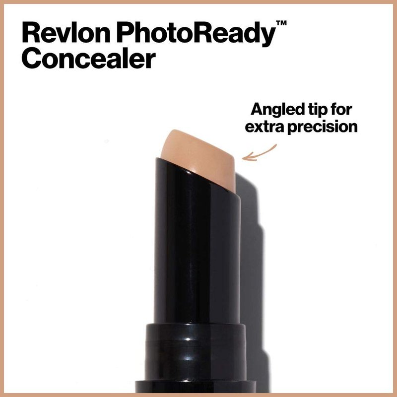 Revlon Concealer Stick - PhotoReady Longwear Makeup for All Skin Types | Medium-Full Coverage, 001 Fair, 0.11 Oz