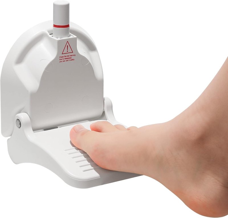 Shower Foot Rest for Shaving Legs, Foldable Step Foot Rest Tool Stand to Shave Legs, Anti-Slip Shower Ledge Leg Shaving Shelf, Suitable for RV Bathroom,Easy to Carry While Traveling