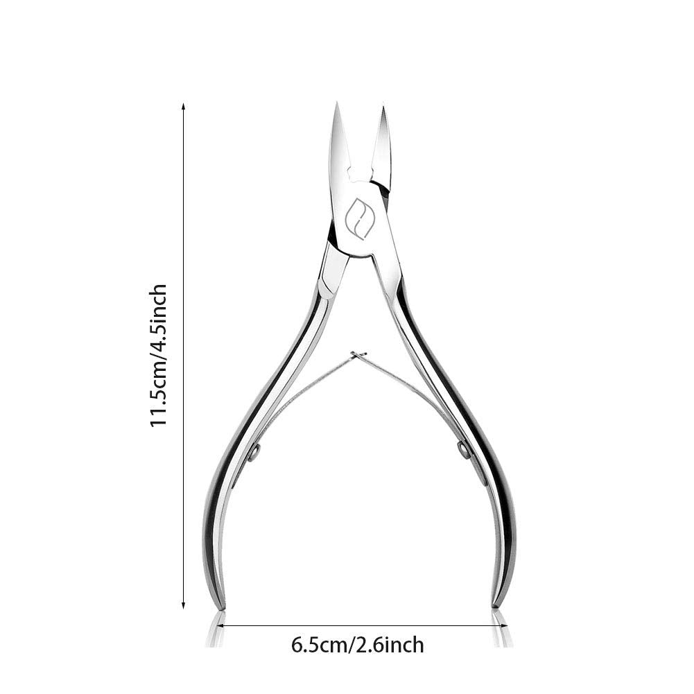 FERYES Toenail Clippers Straight Blade for Thick Toenails, Nail Clippers for Thick and Ingrown Nails - High Temperature Forging Stainless Steel Toe Nail Tools