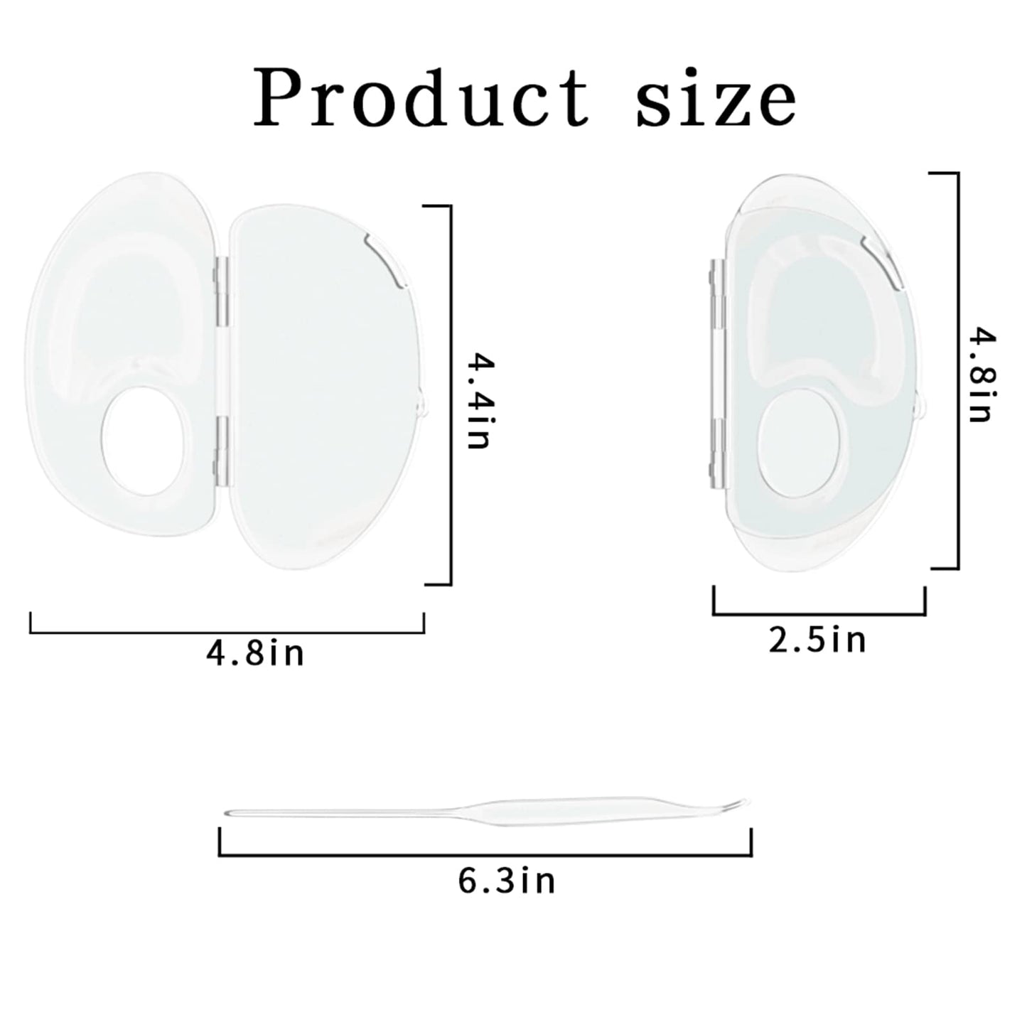 Makeup Mixing Palette Can Store Liquid Foundation, Hold Acrylic Palette, Art Nail Palette, Pigment Transparent Makeup Palette For Foundation Make-up