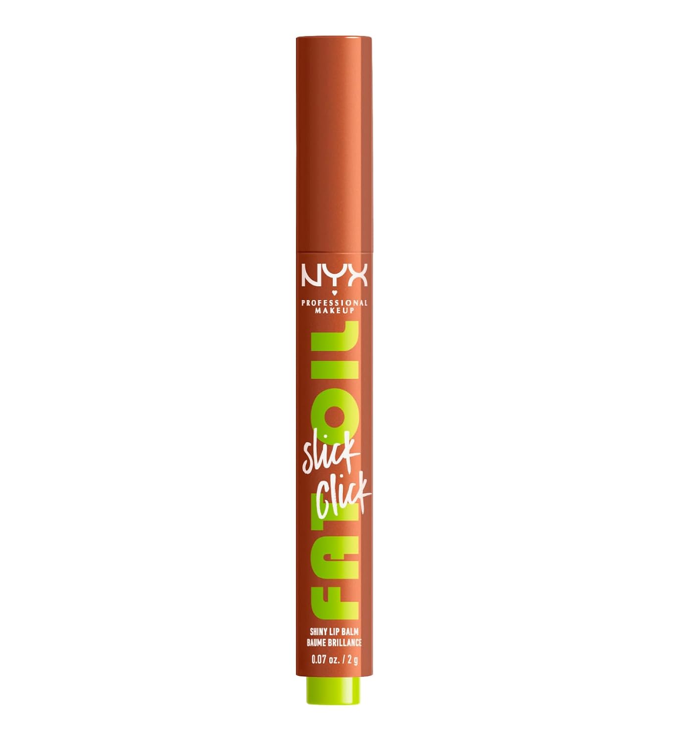 NYX Professional Makeup Fat Oil Slick Click | Lightweight, Buildable Vegan Lip Balm - Richly Pigmented, No Filter Needed