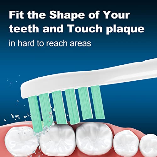 10-Pack Replacement Toothbrush Heads for Gleem Electric Toothbrush