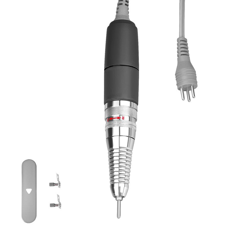 UP200 Nail Drill Handpiece, Compatible with KUPA KP55, KP60, KP5000, UP200 Nail Drill Parts, 35000RPM Electric Nail File Handle Replacement 3 Pins, Low Noise, Powerful and Smooth (Only Handpiece)