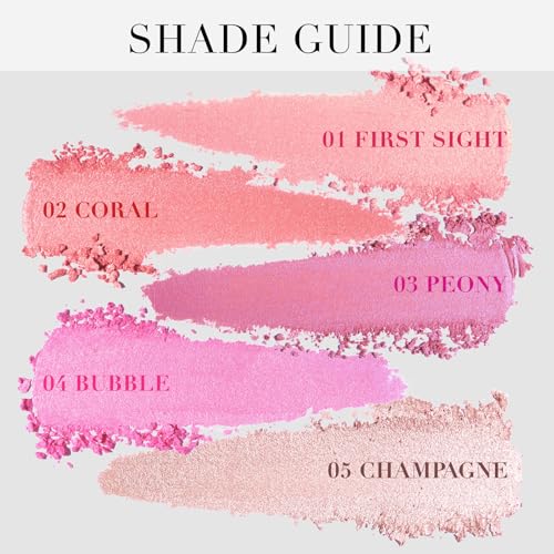 UCANBE First Sight Champagne Baked Blush for Cheeks, Seamless & Long-Lasting Glow Palette