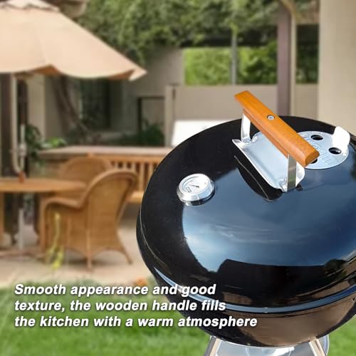 Cherry Wood Grill Handle Replacement for Weber Grills - 2 Pcs