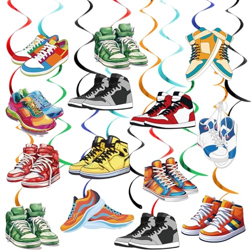 24pcs Sneaker Hanging Swirls - Sport Party Decorations
