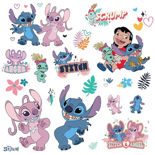 Disney Lilo and Stitch Wall Decals Set - Peel and Stick 27 Pieces