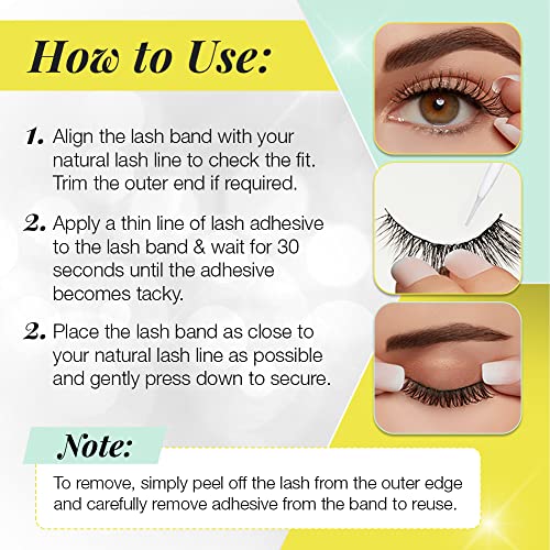 Ardell Active Lashes - Waterproof Natural Look False Eyelashes