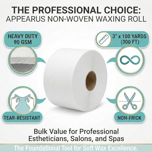 Appearus Professional Nonwoven Waxing Roll - 90 GSM Heavy Duty Fabric