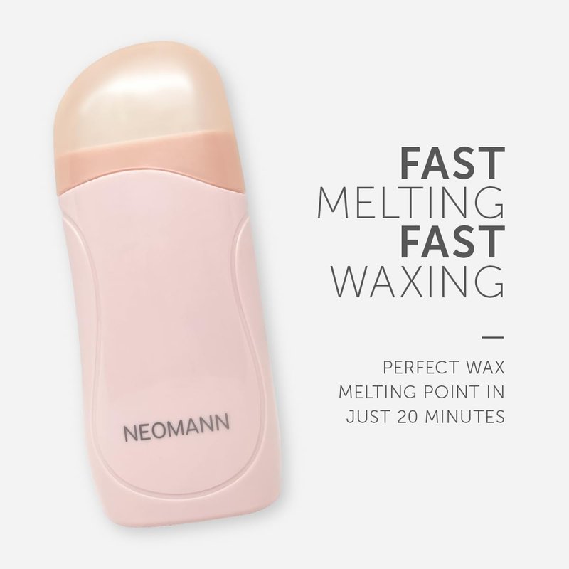 NEOMANN Roll on Wax Roller Kit for Hair Removal 50 Wax Strips for Hair Removal - with 6 Post-Wax Treatments