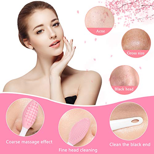 Yokilly 6-Piece Silicone Face Scrubber Kit for Deep Cleansing & Blackhead Removal