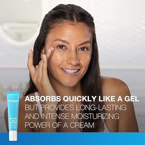 Neutrogena Hydro Boost Under Eye Cream, with Purified Hyaluronic Acid, Keeps Under Eye Area Looking Smooth & Hydrated, Fragrance Free and Non-Comedogenic, 0.5 oz