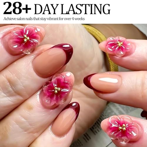 SUTOZMIWE Builder Gel for Nails - Clear & Aurora Pearl White, 15ml