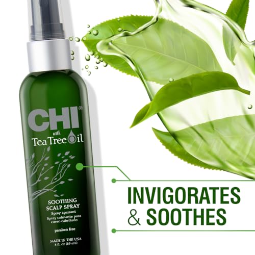 CHI Tea Tree Oil Soothing Scalp Spray 3 Oz (3 Fl Oz) – Moisturizing Scalp Care