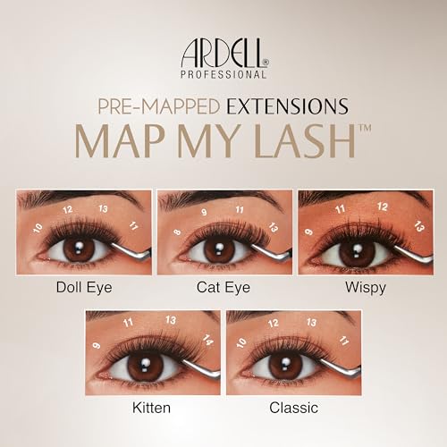Ardell Precision Lash Tweezers for Eyelash Extensions - 40° Curve Tip, Stainless Steel