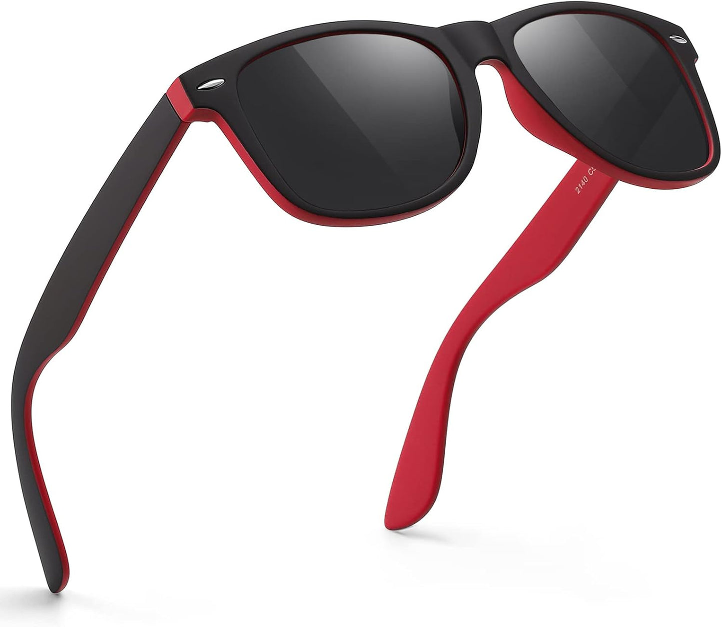 Polarized Sunglasses for Men & Women - Black Retro UV Protection for Driving & Fishing
