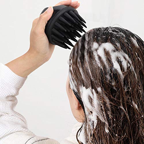 BTYMS Silicone Scalp Scrubber Shampoo Brush for Hair Growth