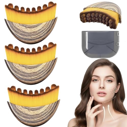 Fiitole Lymphatic Drainage Face Brush for Jawline Sculpting - 3 Pcs Set