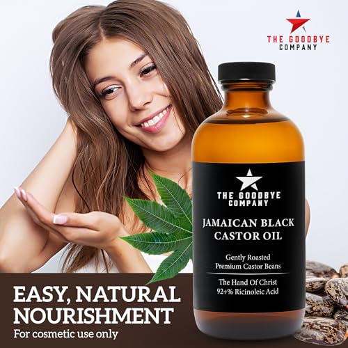 Jamaican Black Castor Oil - USDA Organic, Cold Pressed, 250 mL (8.5 oz)