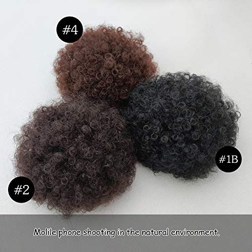 Yinmei Baibian Large Afro Puff Ponytail Extension Kinky Curly Drawstring Hair for Black Women