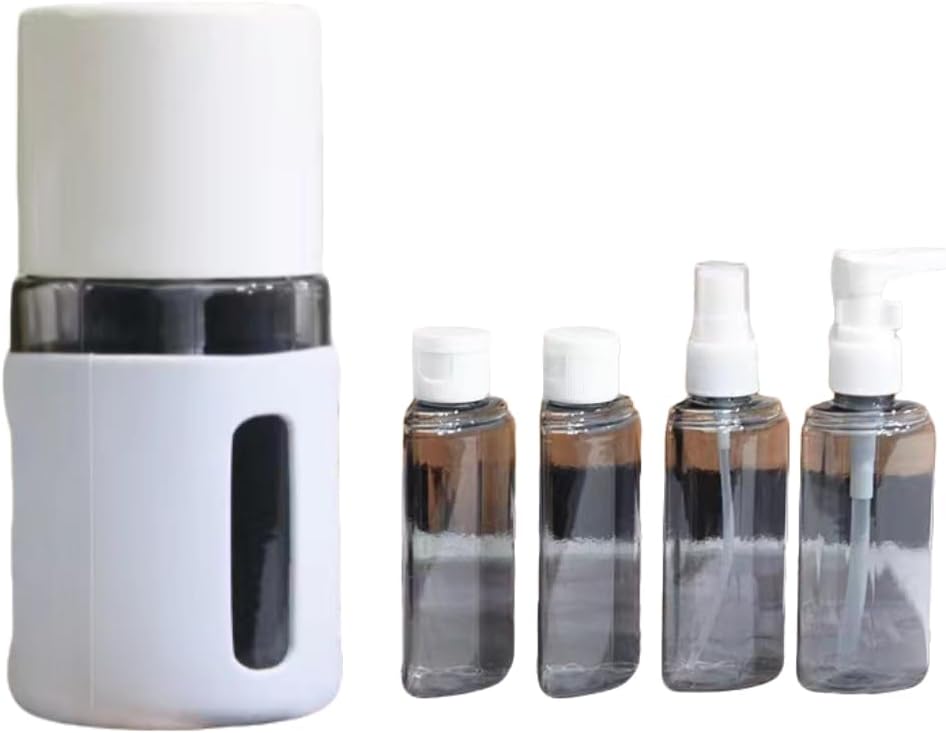 4-in-1 Travel Dispenser Set - Leak Proof 30ML Toiletry Bottles | Portable Shampoo, Lotion, Conditioner Containers (Green)