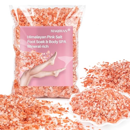 MAQIHAN Pink Himalayan Bath Salt - 10 Oz Unscented Spa Soak