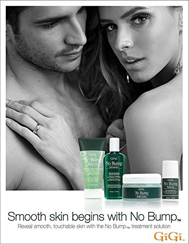 GIGI No Bump Skin Smoothing Topical Solution 4 fl oz - 2 Pack for Ingrown Hair & Razor Bumps