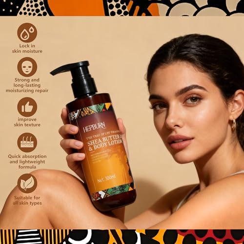 HEPBURN Shea Butter Hand & Body Lotion 300ml – Deep Moisturizing Formula