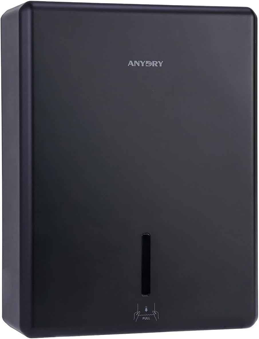 Paper Towel Dispenser - Wall Mount Commercial 400-Sheet Multifold with Lock | Ideal for Public Spaces (Folded Size ≤ 10" x 3.5")