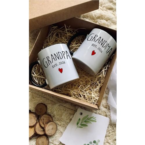 Promoted To Grandparents Mug - Gift for Grandma & Grandpa 2026