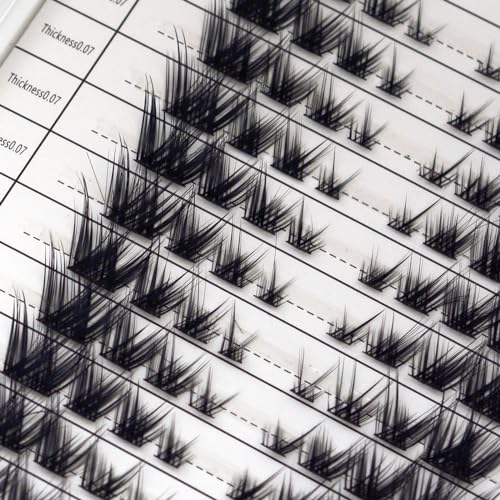 BERSHNOR 32 Pairs Individual Lash Clusters, 8-16mm DIY Faux Mink Lashes