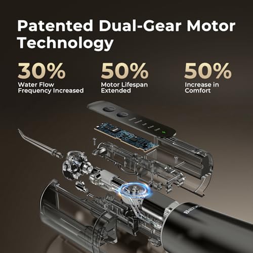 Bezvoi Cordless Water Flosser, 5 Modes Portable Dental Irrigator for Braces