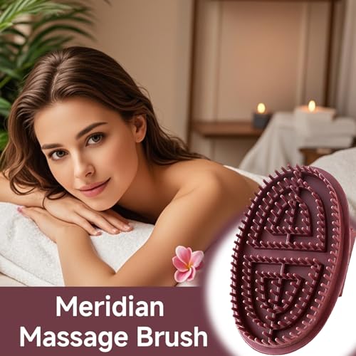 Full Body Massage Brush Set for Relaxation & Pain Relief - Non-Slip Grip, 2PCS