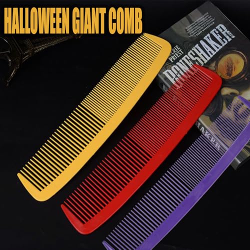 Giant Hair Comb Prank for Halloween - Oversized Red Prop