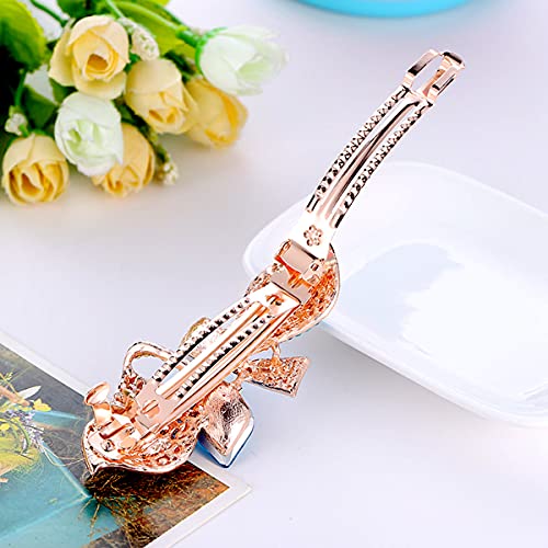 Yusier Purple Peacock Rhinestone Hair Clip Elegant Side Hair Accessory for Women