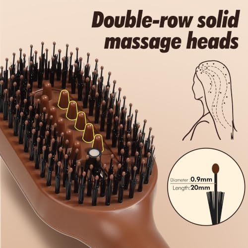3-in-1 Mist Hair Brush with 80ml Water Spray Reservoir & Scalp Massager