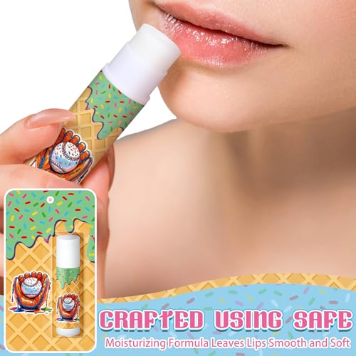 Loopeer Classic 30 Pcs Baseball Drip Lip Balm Party Favors