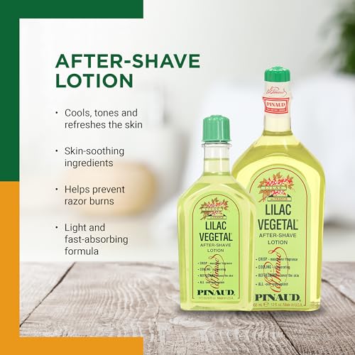 Clubman Pinaud Lilac Vegetal After-Shave Lotion 6 oz - Classic Barber Shop Scent