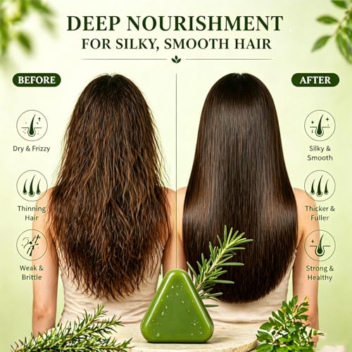 Htcpuo Rosemary Strengthening Shampoo Bar - Nourishing Repair for Damaged Hair, Moisturizing & Scalp Care - Variation 1