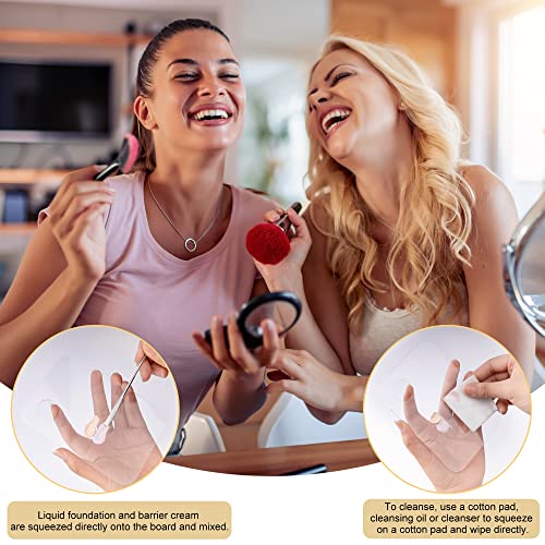 Acrylic Makeup Mixing Palette Set with Spatula – 2 Pcs