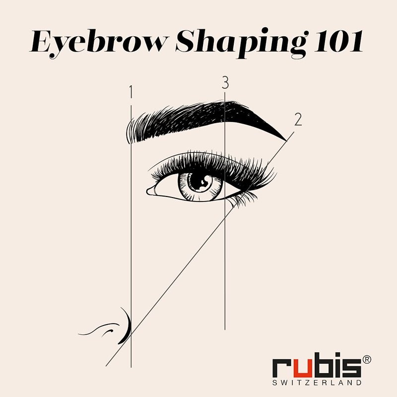 Rubis Classic Stainless Steel Slanted Tweezers for Precise Eyebrows and Hair Removal, 1K105, White,Rubis Switzerland Swiss Made World Renowned Precision