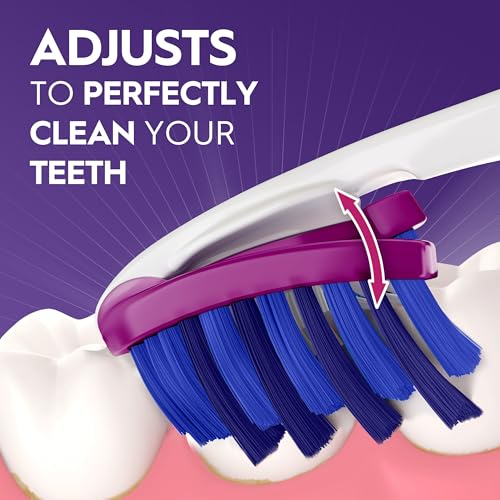 Oral-B 3D White Deep Stain Remover Toothbrush Pack of 4 Soft Bristles, Whitens Teeth & Removes Plaque