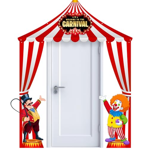 Peryiter 3-Piece Circus Tent Door Banner Set - Carnival Party Decor