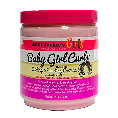 Aunt Jackie's Kids Baby Curls Curling Custard - 15 oz Moisture Rich Formula