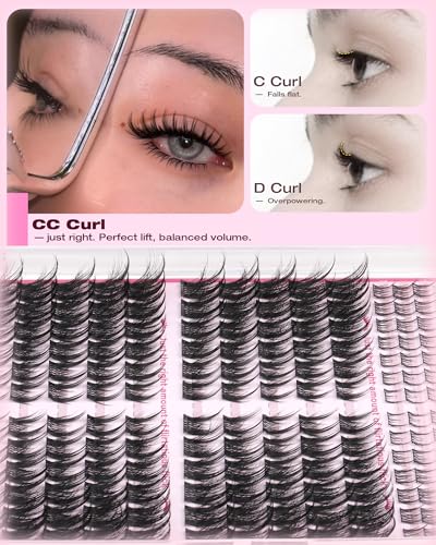 Cat Eye Lash Clusters - Pre-Mapped Wispy Eyelash Extensions Set