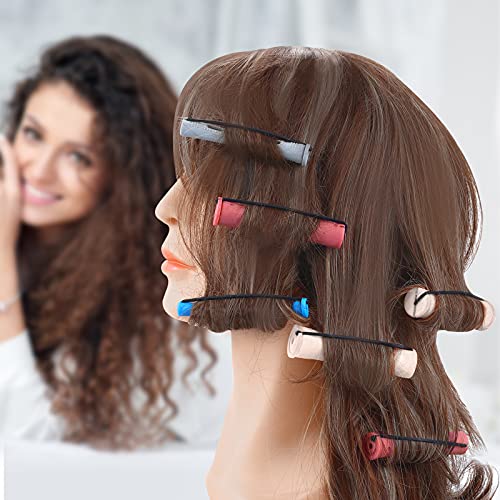100-Piece Hair Perm Rod Set - 5 Sizes Non-Slip Cold Wave Curling Rods
