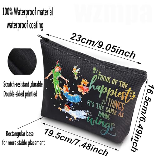 Happiest Things Cartoon Makeup Bag Waterproof Cosmetic Pouch Gift for Women & Girls