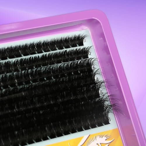 Himirell 60P C Curl Lash Clusters Extensions DIY Eyelash Kit 9-18mm Wispy Natural Look